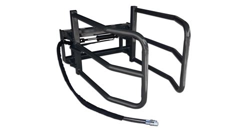 skid steer bale squeeze|round bale attachments for tractors.